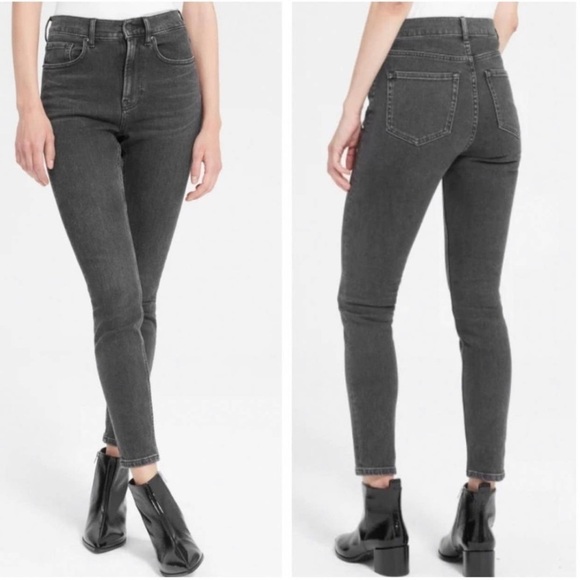 EVERLANE Gray Washed Skinny Jeans - Picture 2 of 6